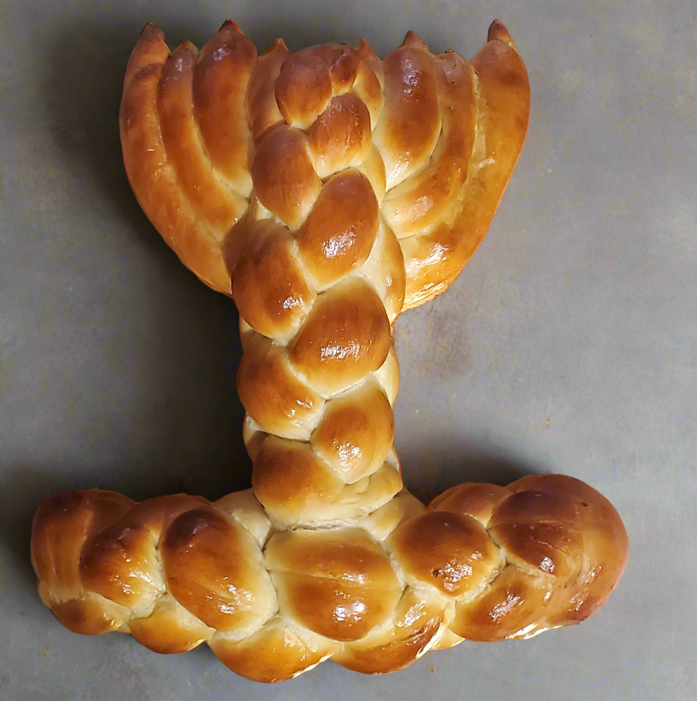 Menorah Challah
