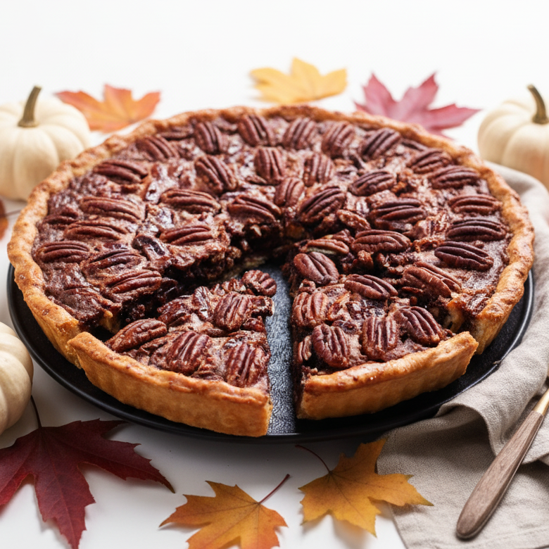 Bourban Pecan Chocolate Pie