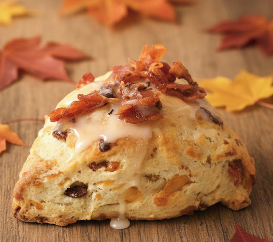 Maple Bacon Cheddar Cream Scone