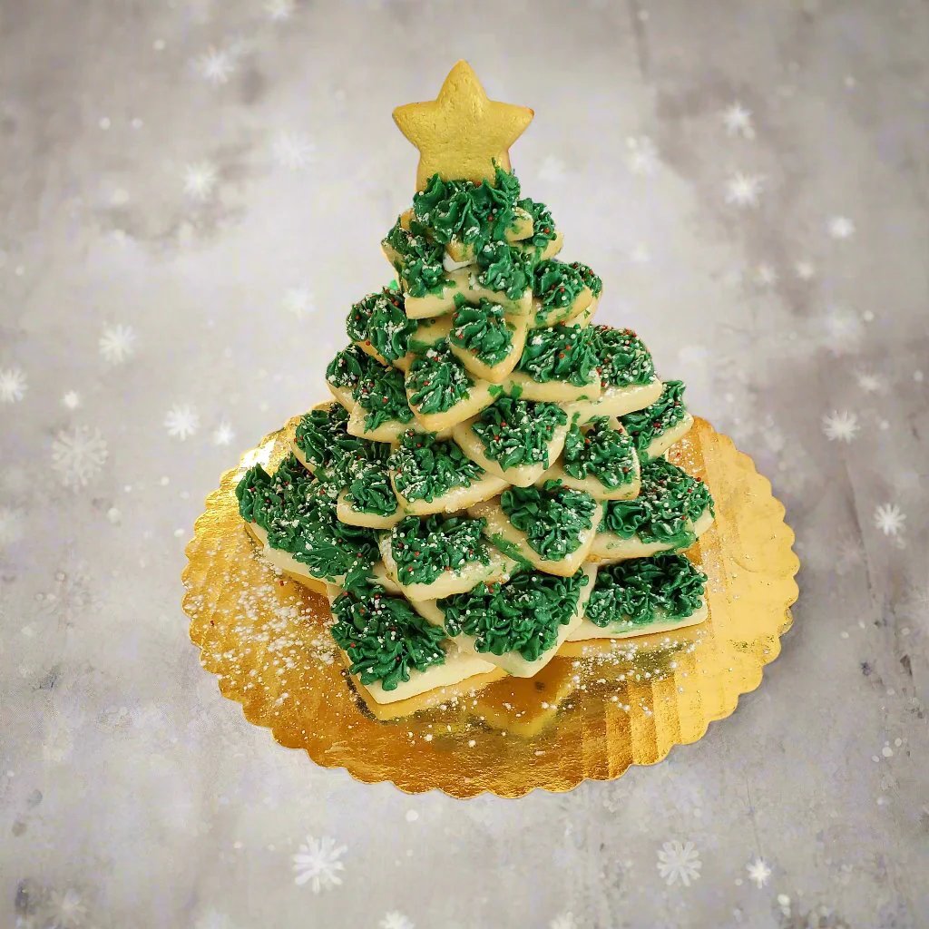 Christmas Tree Cookie (fully assembled)