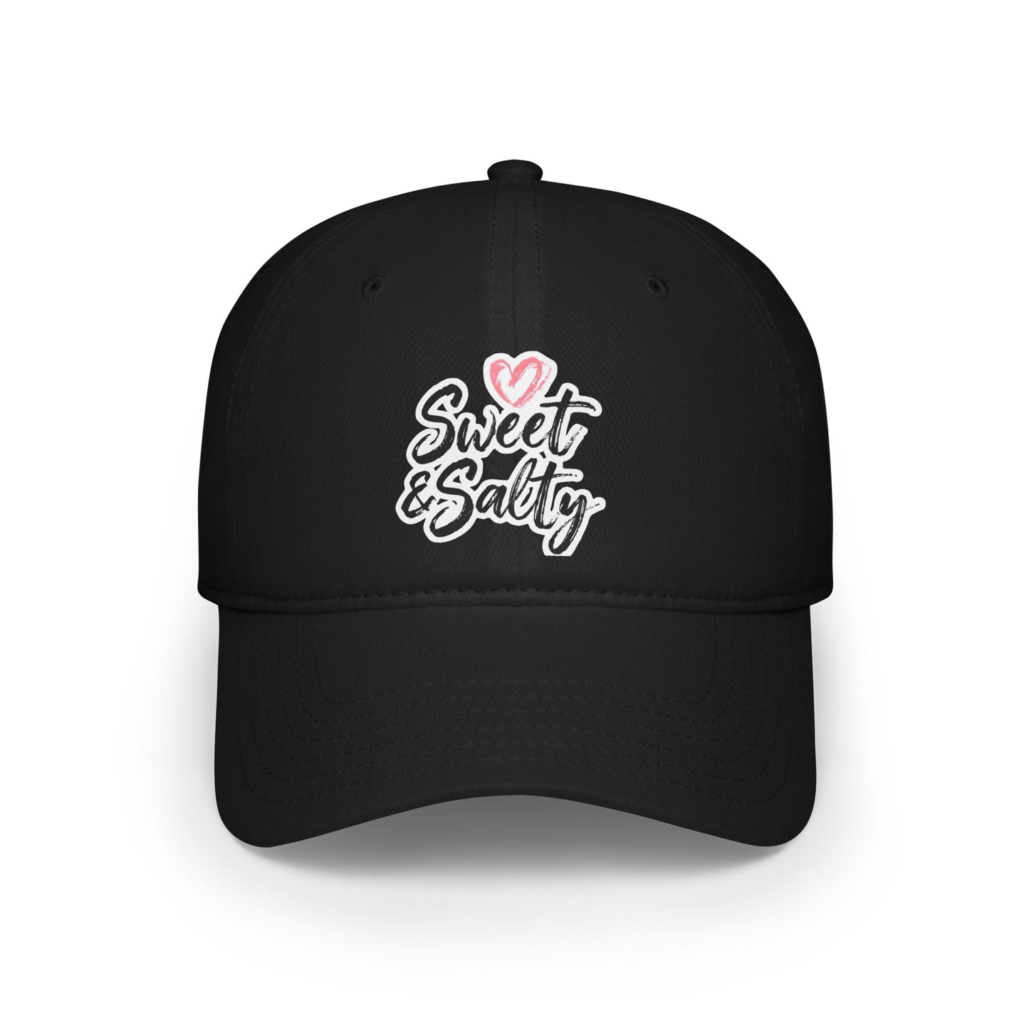 Sweet and Salty Hat, Fun Heart Embroidered Cap, Unisex Adjustable Baseball Hat, Cute Love Baseball