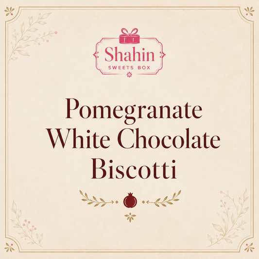 Pomegranate White Chocolate Biscotti