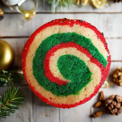 Peppermint Pinwheel Cookies