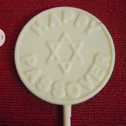 Passover chocolate lollipops