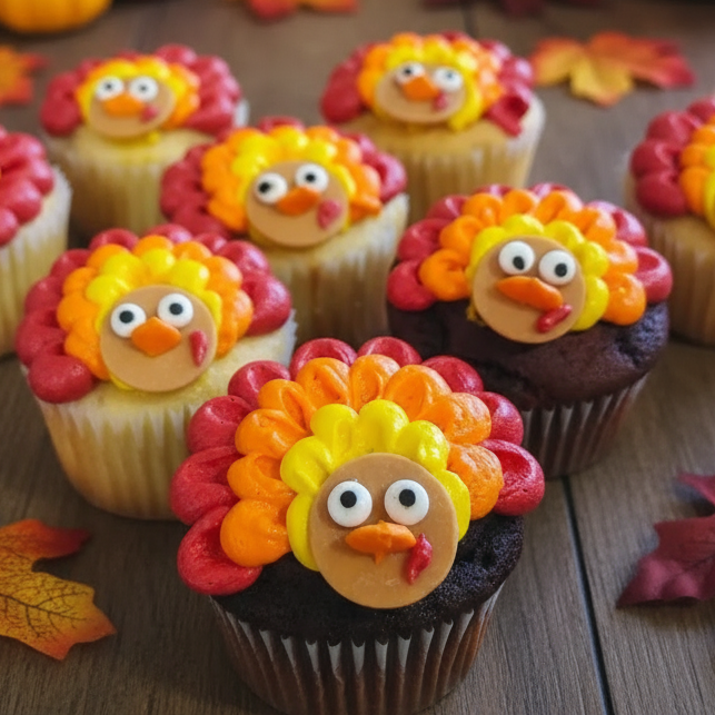 Turkey cupcakes